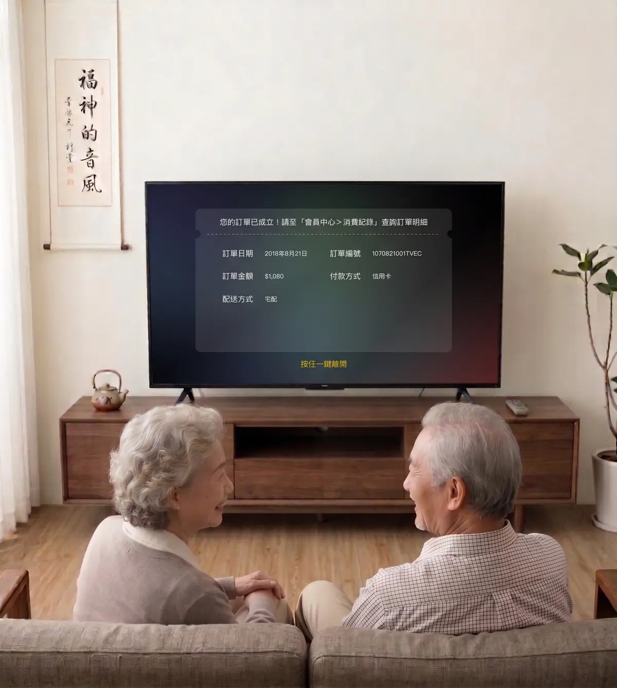 TV · Purchase confirmed
